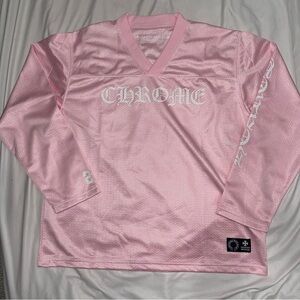 Chrome Hearts Pink ‘Love You’ Mesh Jersey Medium